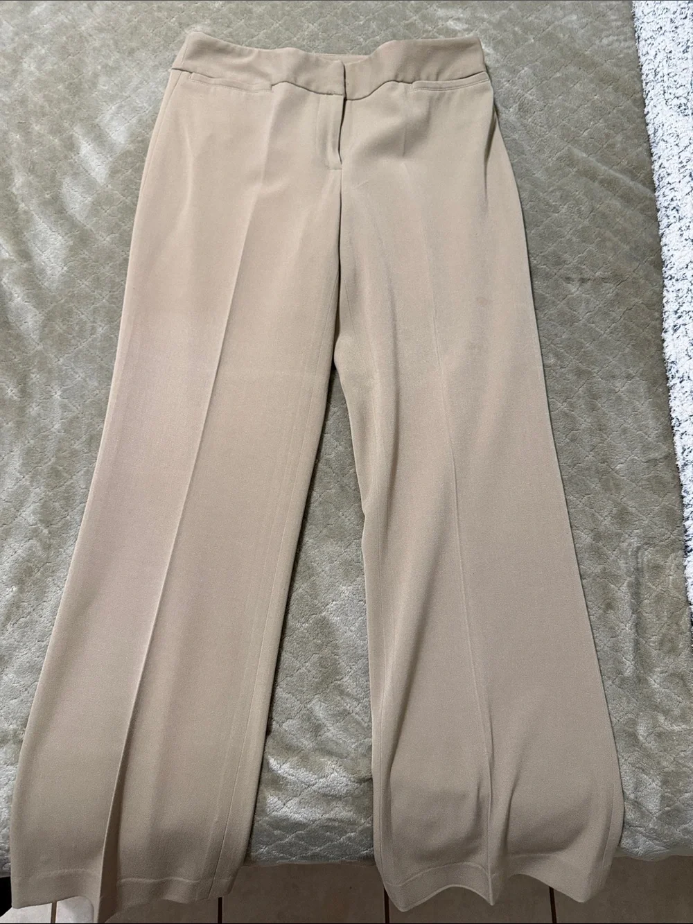 Rafaella Beige Wide-Leg Pants